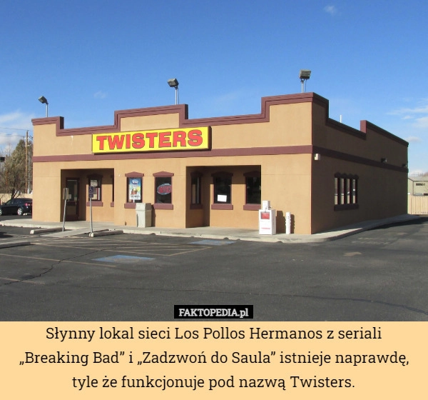 
    Słynny lokal sieci Los Pollos Hermanos z seriali „Breaking Bad” i „Zadzwoń