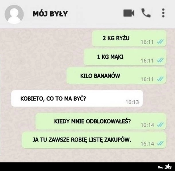 
    Konwersacja z byłym 