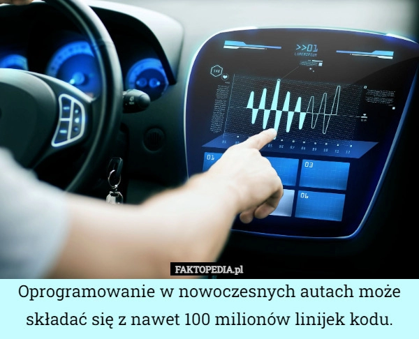 
    Oprogramowanie w nowoczesnych autach może składać się z nawet 100 milionów