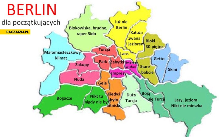 
    Berlin dla początkujących dzielnice na wesoło