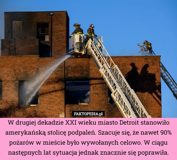 
    W drugiej dekadzie XXI wieku miasto Detroit stanowiło amerykańską stolicę
