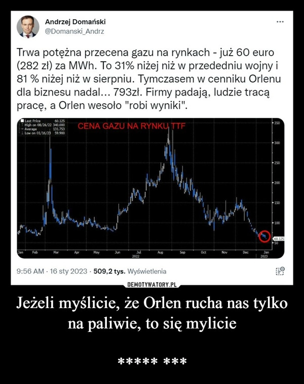 
    Jeżeli myślicie, że Orlen rucha nas tylko na paliwie, to się mylicie
***** *** 