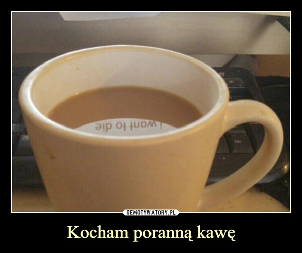 
    Kocham poranną kawę