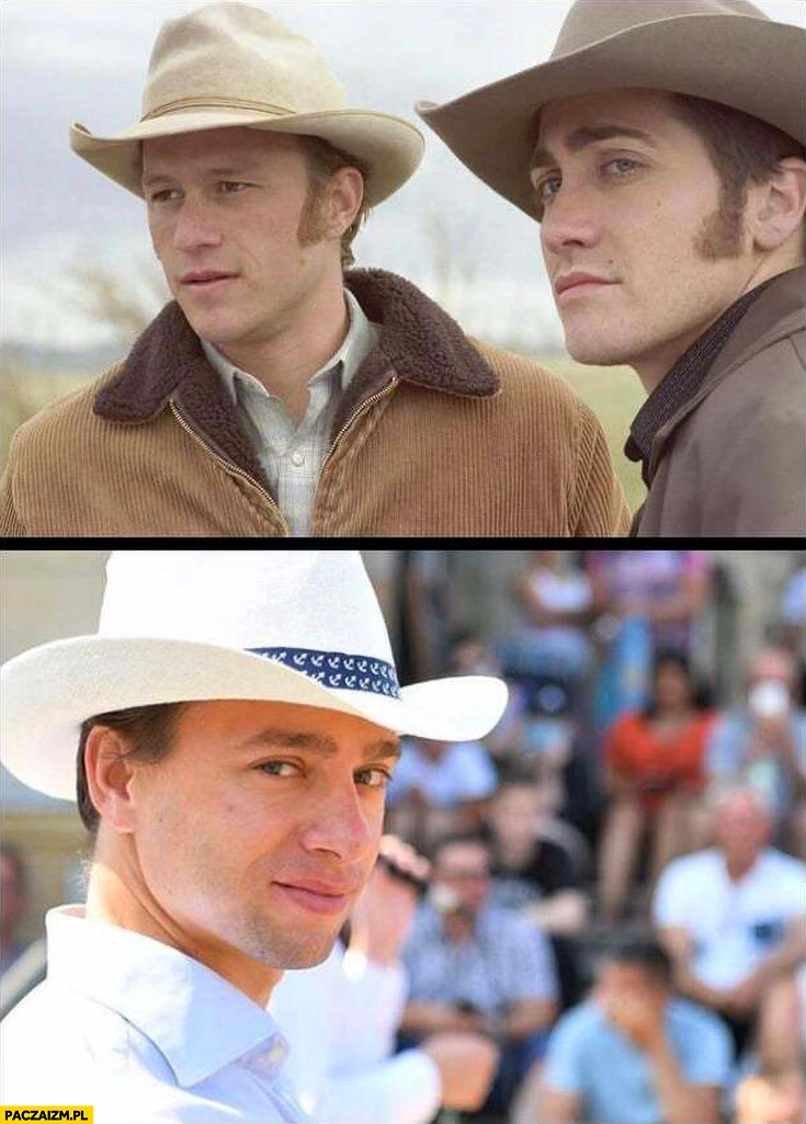 
    Tajemnica Brokeback Mountain Krzysztof Bosak w kapeluszu