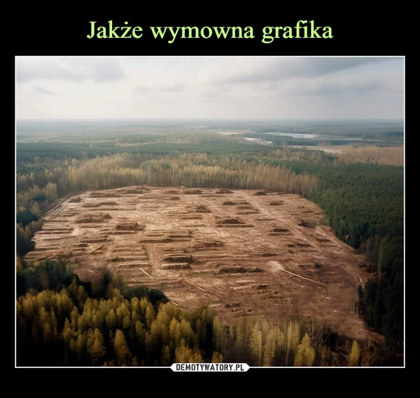 
    Jakże wymowna grafika