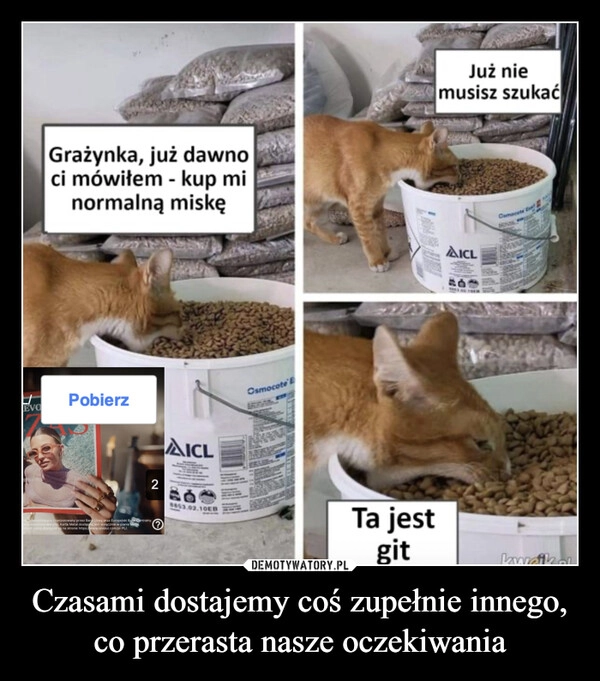 
    Czasami dostajemy coś zupełnie innego, co przerasta nasze oczekiwania