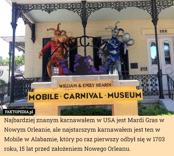 
    Najbardziej znanym karnawałem w USA jest Mardi Gras w Nowym Orleanie, ale