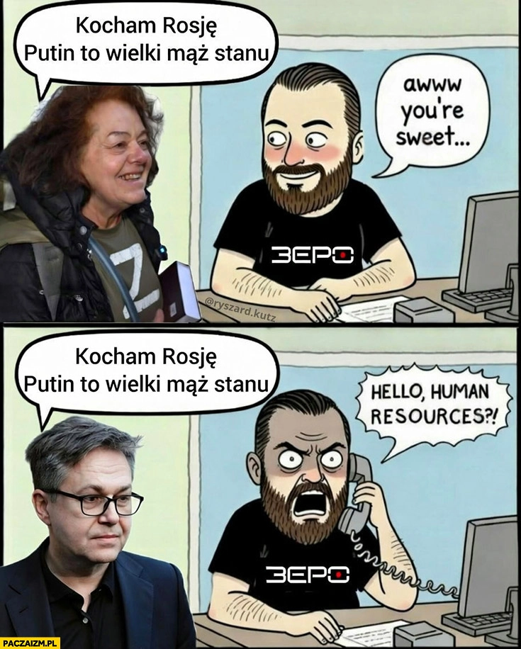 
    Kocham rosję, putin to wielki mąż stanu, Stanowski: sweet. Maciak mówi to samo, halo human resources