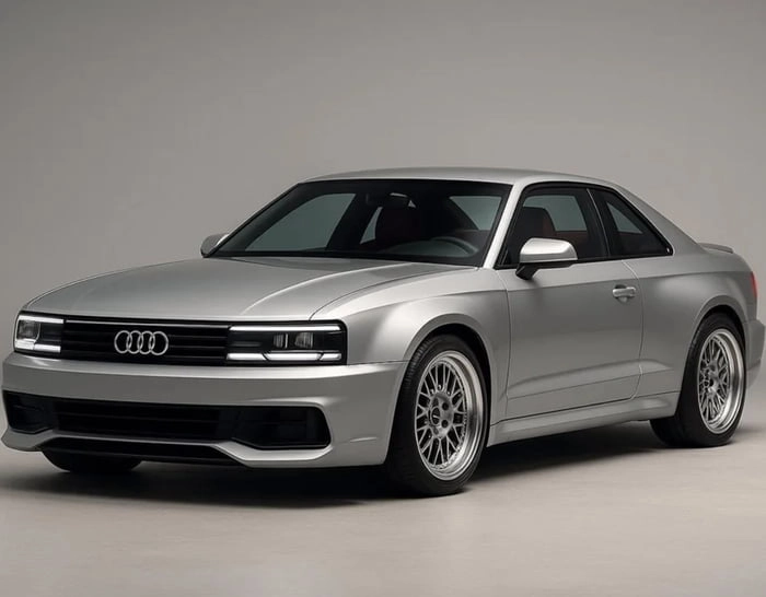 
    Retro-futuristic Audi concept