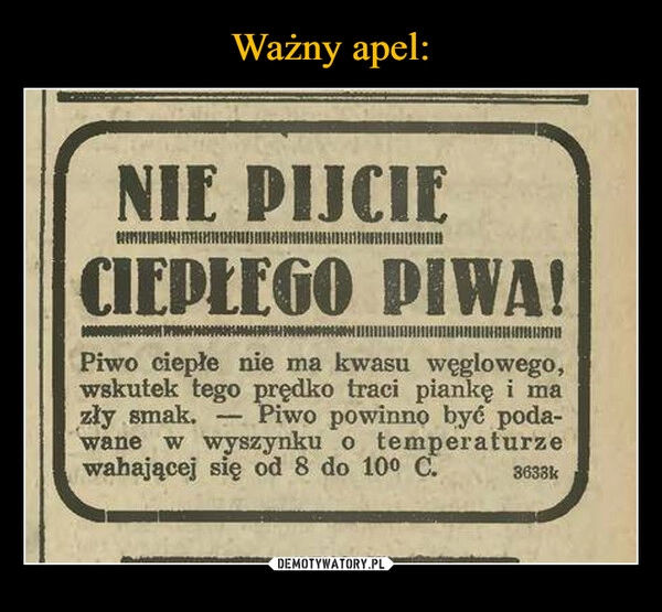 
    Ważny apel: