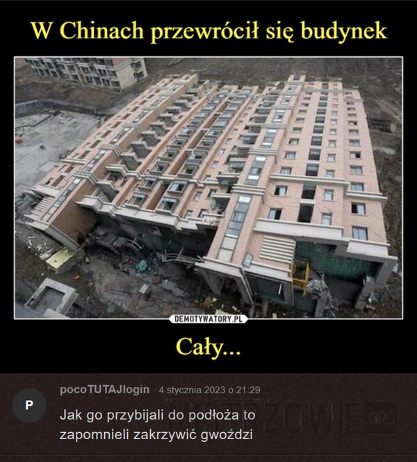 
    Budynek w Chinach