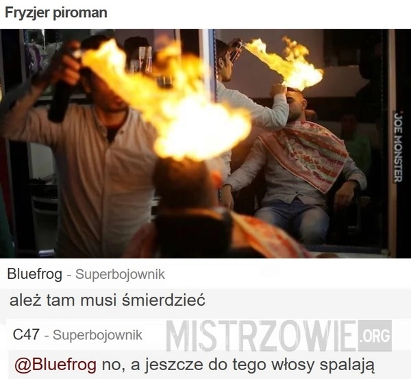 
    Fryzjer piroman