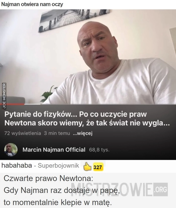 
    
			Najman otwiera nam oczy					