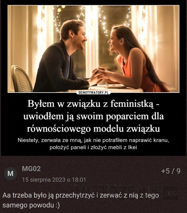 
    Związek z feministką