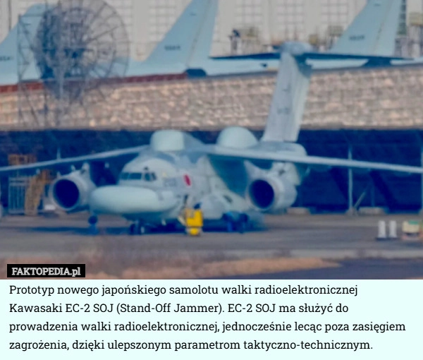 
    Prototyp nowego japońskiego samolotu walki radioelektronicznej Kawasaki