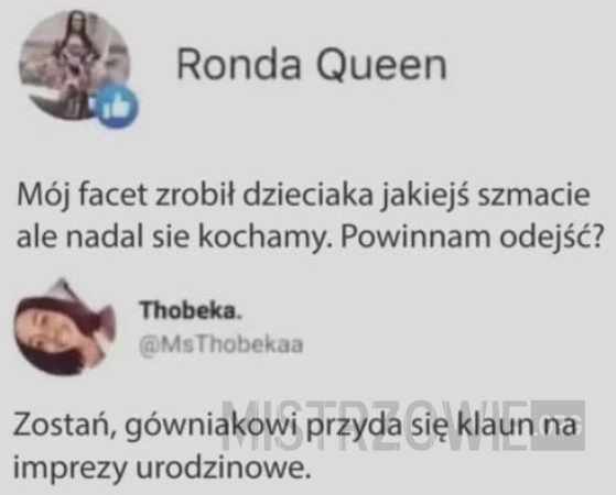 
    Mój facet...