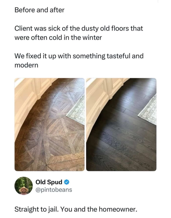 
    Restoration project gone wrong