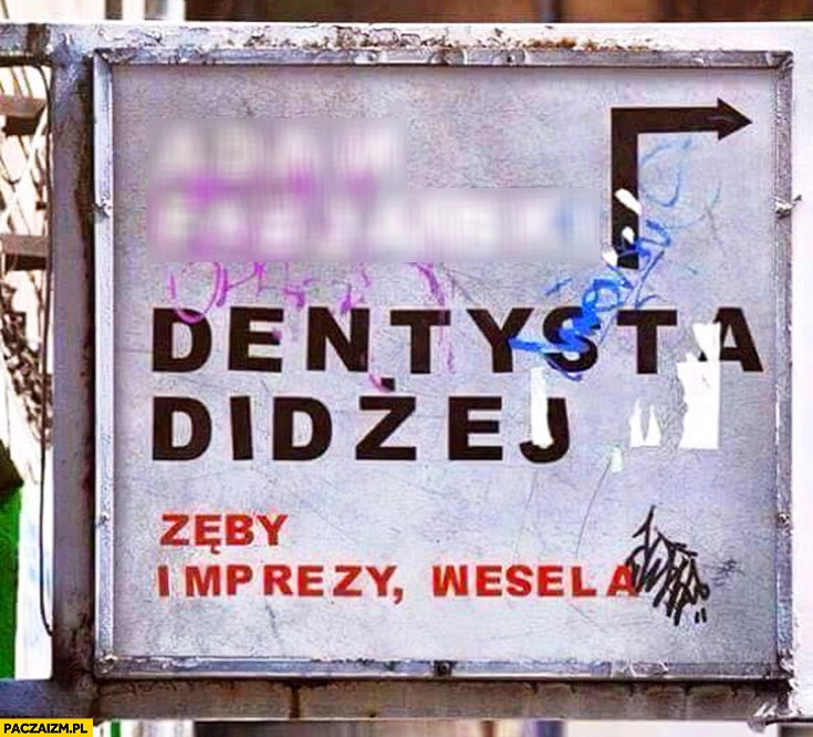 
    Dentysta didżej zęby imprezy wesela