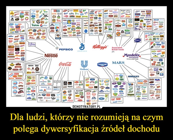 
    Dla ludzi, którzy nie rozumieją na czym polega dywersyfikacja źródeł dochodu