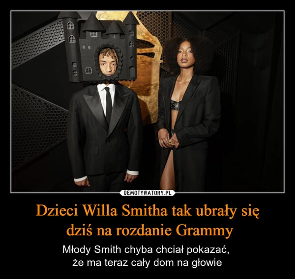 
    Dzieci Willa Smitha tak ubrały się
 dziś na rozdanie Grammy