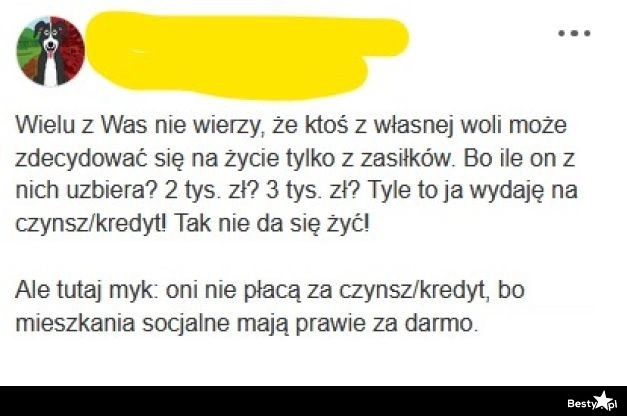 
    Życie na zasiłkach 