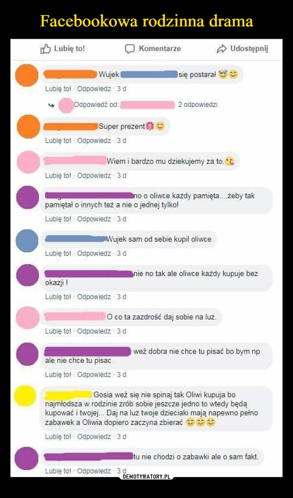 
    Facebookowa rodzinna drama