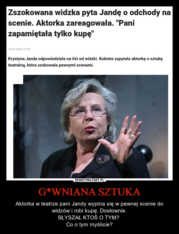 
    G*WNIANA SZTUKA