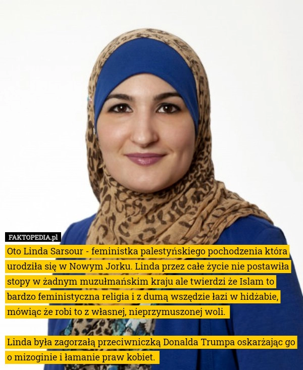 
    Oto Linda Sarsour - feministka palestyńskiego pochodzenia która urodziła