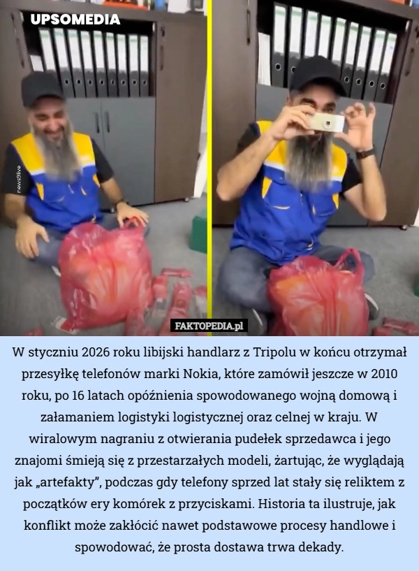 
    W styczniu 2026 roku libijski handlarz z Tripolu w końcu otrzymał przesyłkę