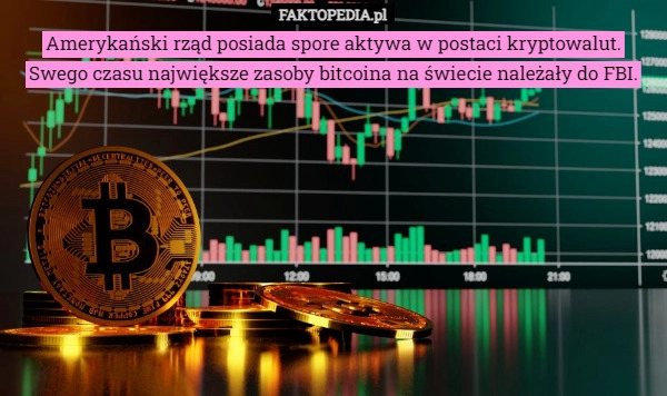 
    Amerykański rząd posiada spore aktywa w postaci kryptowalut. Swego czasu