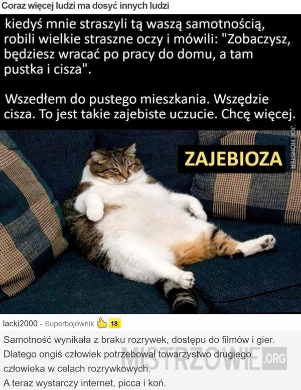 
    Coraz więcej ludzi ma dosyć innych ludzi