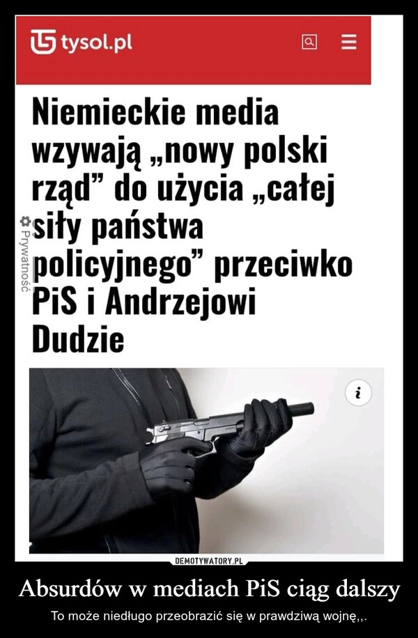 
    Absurdów w mediach PiS ciąg dalszy