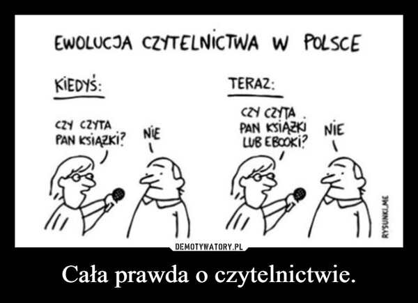 
    Cała prawda o czytelnictwie.