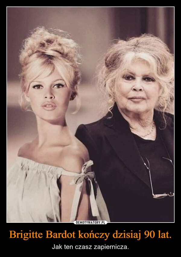 
    Brigitte Bardot kończy dzisiaj 90 lat.