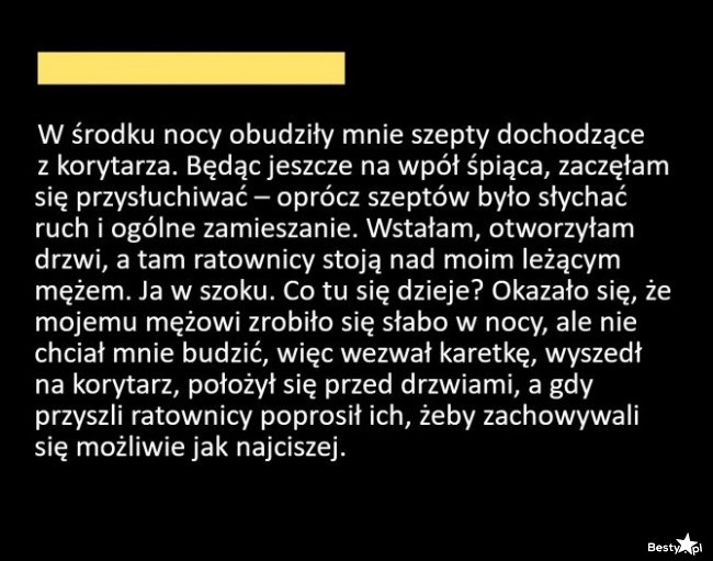 
    W trosce o sen żony 