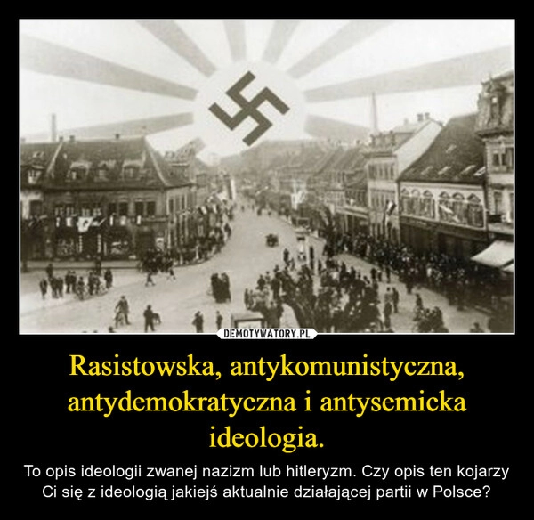 
    Rasistowska, antykomunistyczna, antydemokratyczna i antysemicka ideologia.