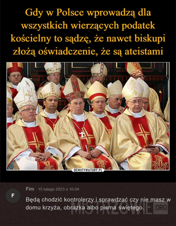 
    Podatek kościelny