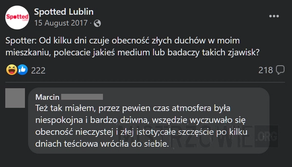 
    Obecność duchów