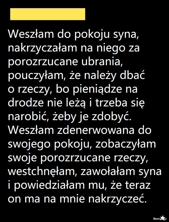 
    Ochrzan za porozrzucane rzeczy 