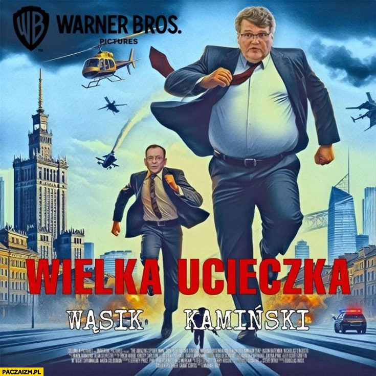 
    Wąsik Kamiński film wielka ucieczka pościg policji