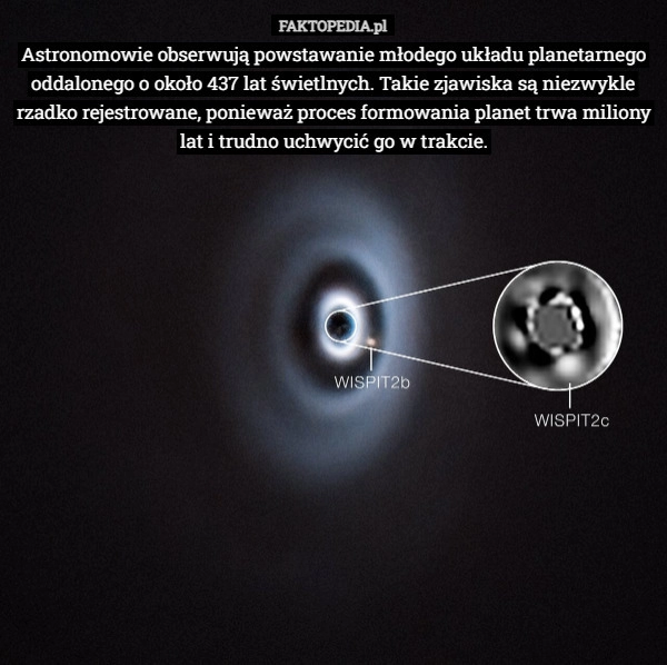 
    Astronomowie obserwują powstawanie młodego układu planetarnego oddalonego