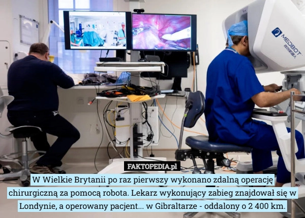 
    W Wielkie Brytanii po raz pierwszy wykonano zdalną operację chirurgiczną