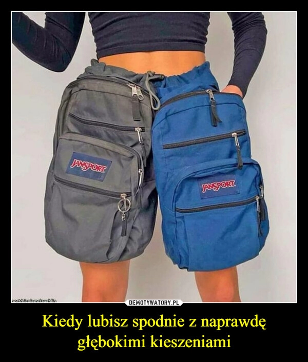 
    Kiedy lubisz spodnie z naprawdę głębokimi kieszeniami