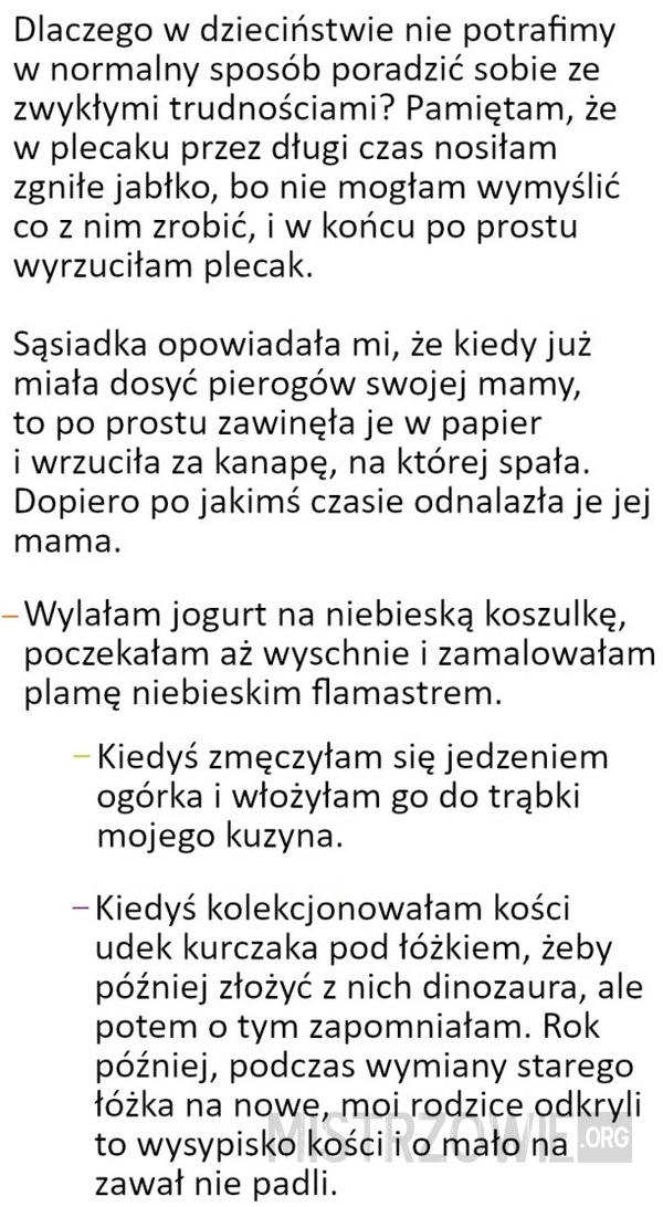 
    Zwykłe trudności