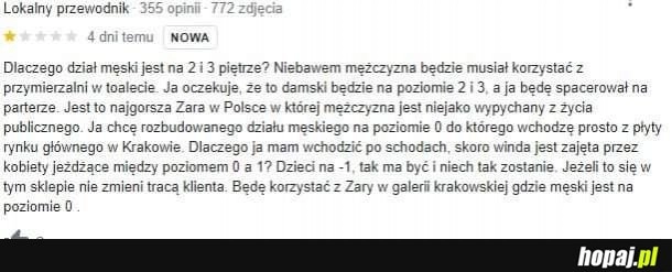 
    Prześladowania mężczyzn by Zara