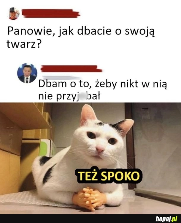 
    Dbanie o twarz