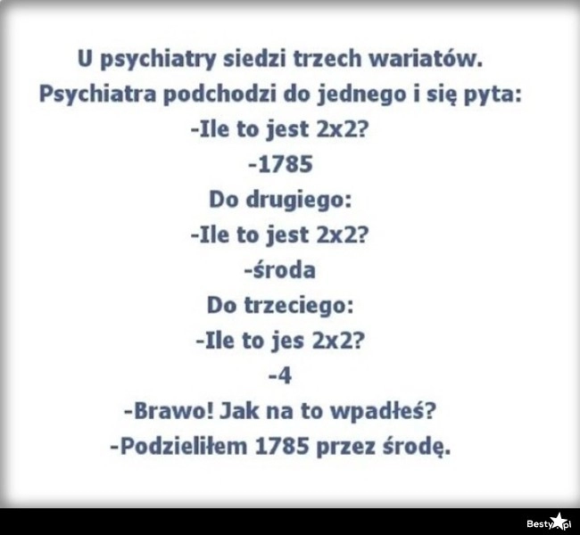 
    Psychiatra i 3 pacjentów 