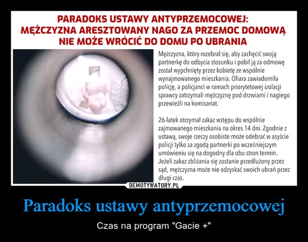 
    Paradoks ustawy antyprzemocowej