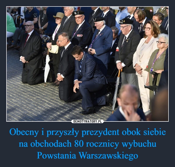 
    Obecny i przyszły prezydent obok siebie na obchodach 80 rocznicy wybuchu Powstania Warszawskiego