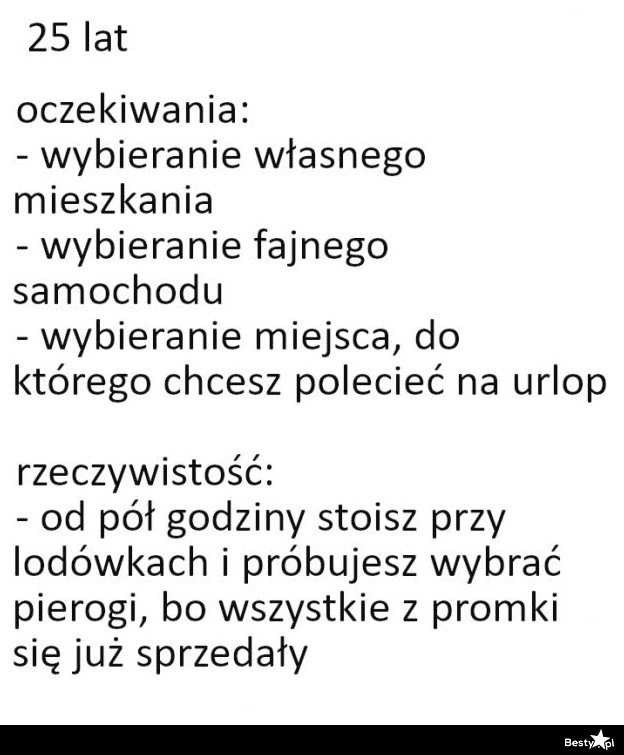 
    Oczekiwania vs. Rzeczywistość